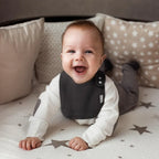 10 Pack Cotton Snap Bibs for Baby Boy Girl, Super Soft Drool Bibs for Teething and Feeding - LittleTreasures