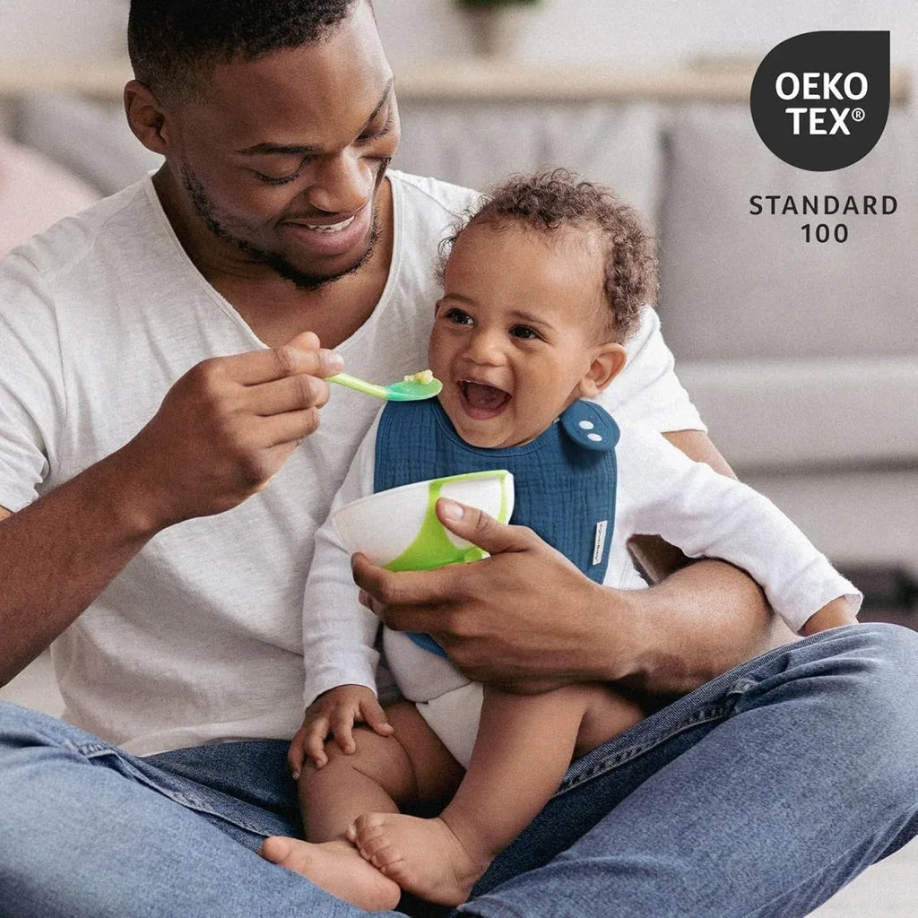 10 Pack Cotton Snap Bibs for Baby Boy Girl, Super Soft Drool Bibs for Teething and Feeding - LittleTreasures