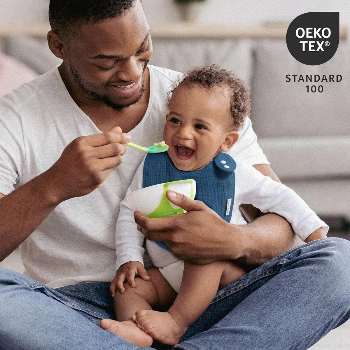 10 Pack Cotton Snap Bibs for Baby Boy Girl, Super Soft Drool Bibs for Teething and Feeding - LittleTreasures