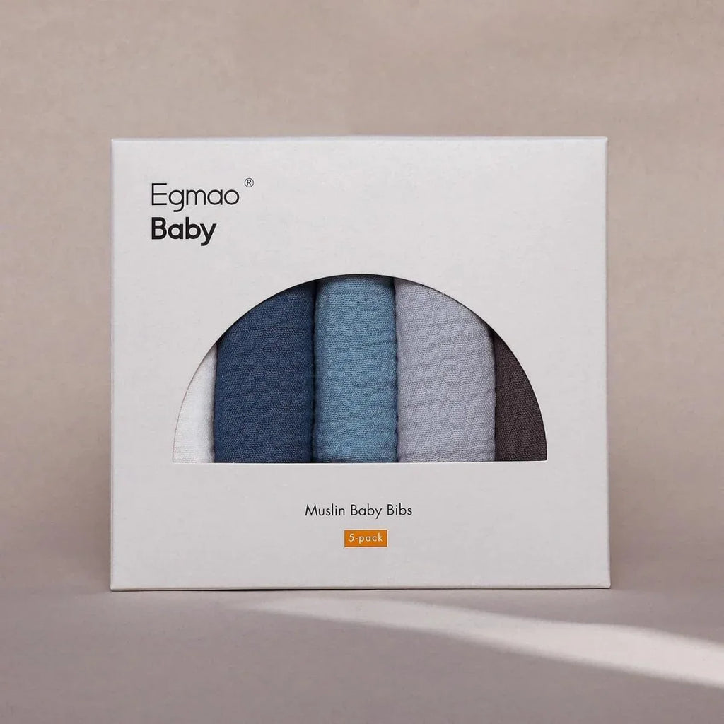 10 Pack Cotton Snap Bibs for Baby Boy Girl, Super Soft Drool Bibs for Teething and Feeding - LittleTreasures