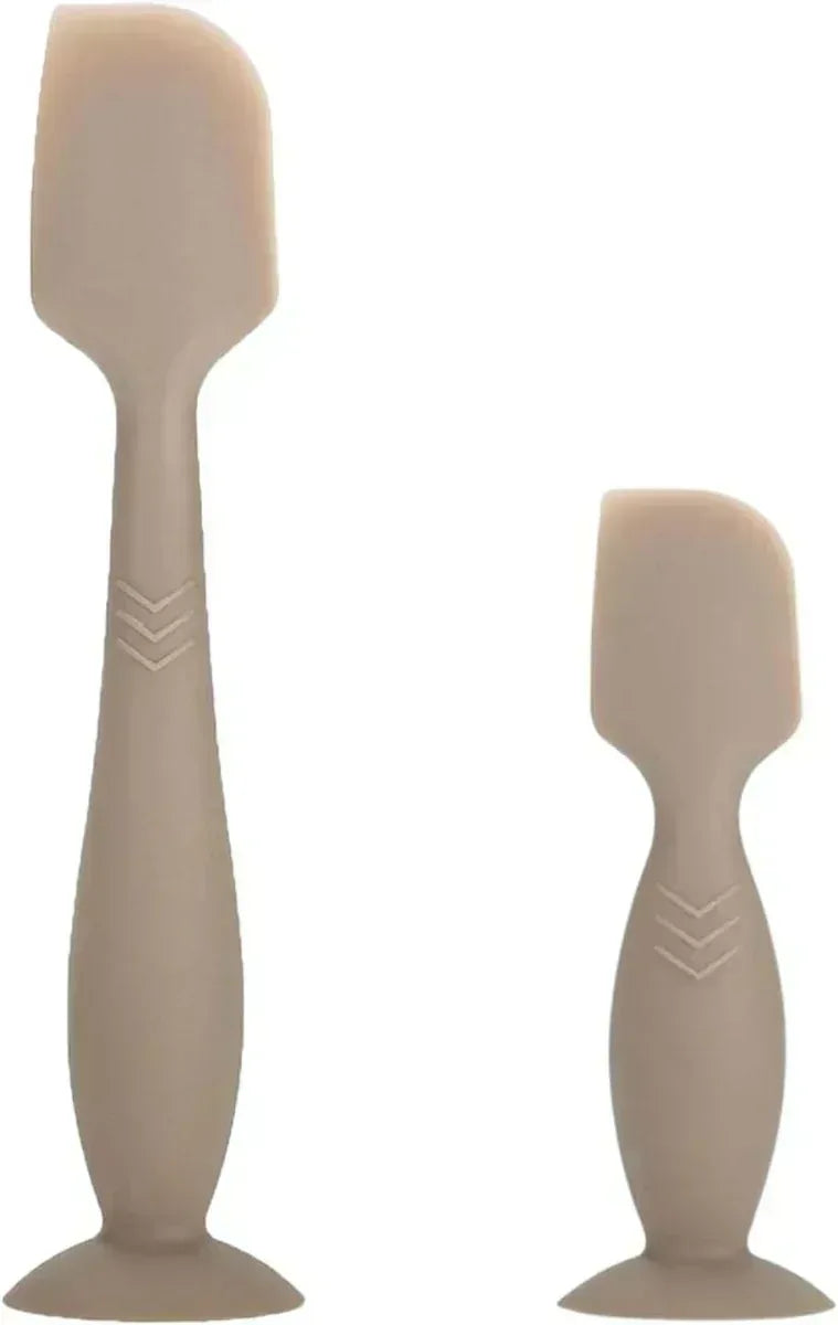 2 Pack Baby Diaper Cream Spatula - Baby Diaper Rash Cream Applicator for Butt Paste Diaper Cream - Diaper Cream Brush for Newborn Baby Essentials (Brown) - LittleTreasures