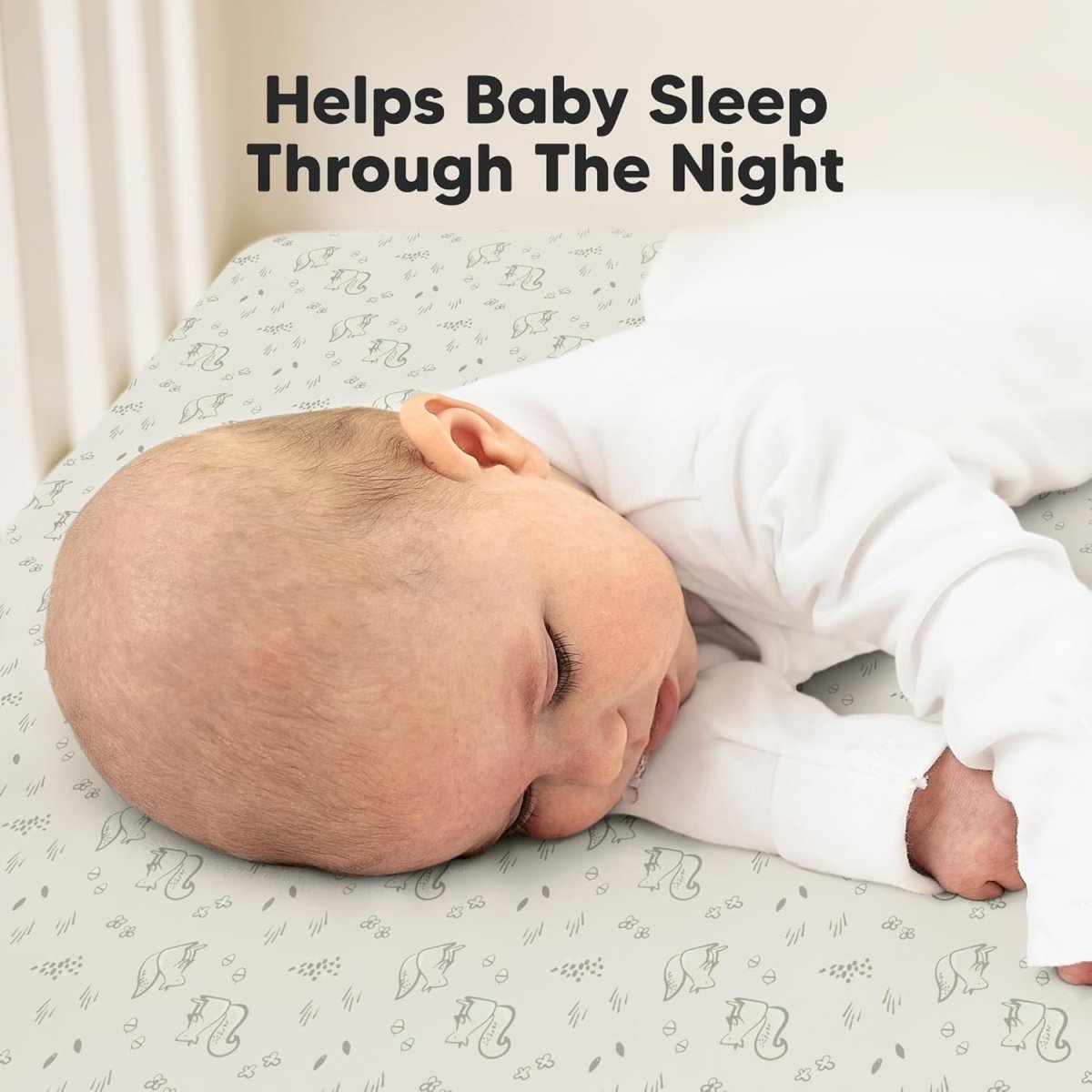 2 - Pack Waterproof Crib Sheets for Girl, Boy - Organic Cotton Fitted Crib Sheets Neutral, Crib Mattress Protector Sheets, Soft Toddler Bed Sheets, Washable Infant Fitted Baby Crib Sheets (Pine Grove) - LittleTreasures