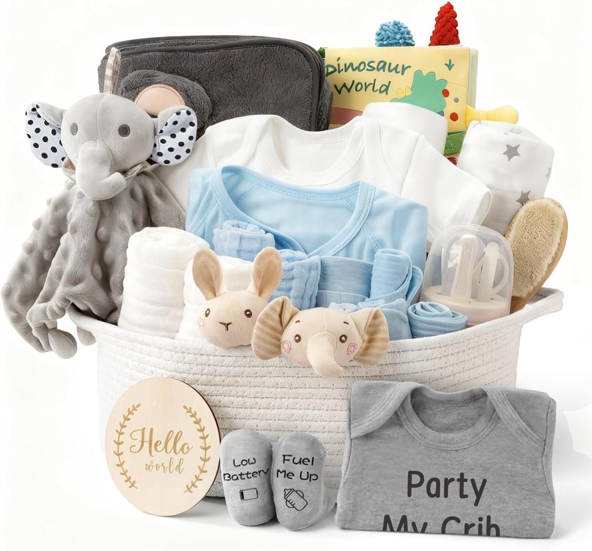 28 - Piece Baby Shower Gifts for Girls, Baby Essentials for Newborn, Large Baby Girl Gift Basket, Gender Reveal Gifts, Baby Registry Search, Diaper Caddy Organizer (Pink) - LittleTreasures