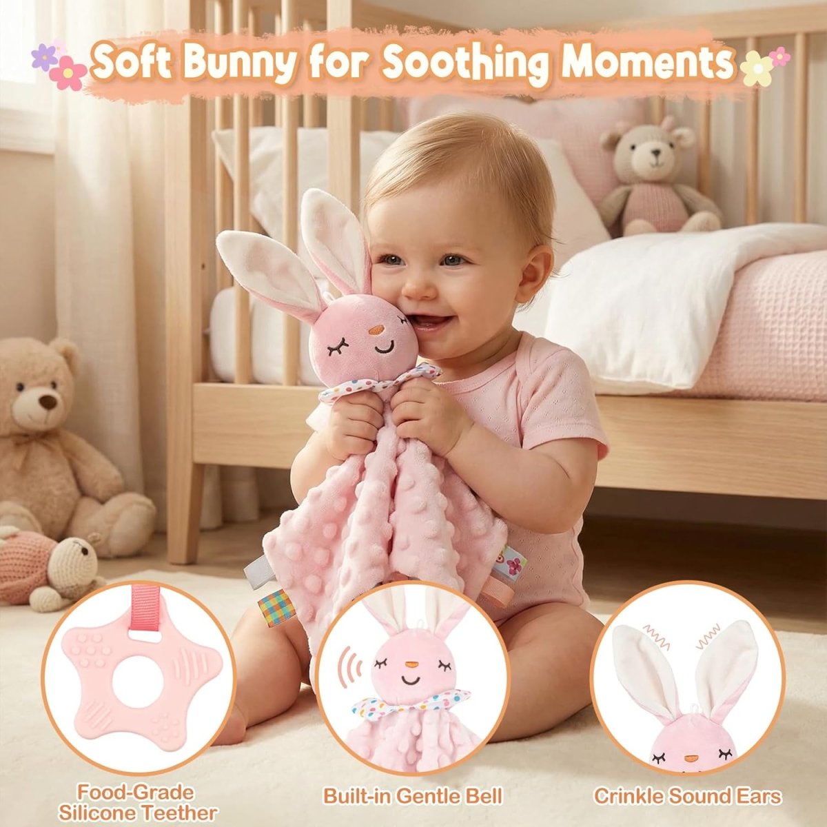 28 - Piece Baby Shower Gifts for Girls, Baby Essentials for Newborn, Large Baby Girl Gift Basket, Gender Reveal Gifts, Baby Registry Search, Diaper Caddy Organizer (Pink) - LittleTreasures