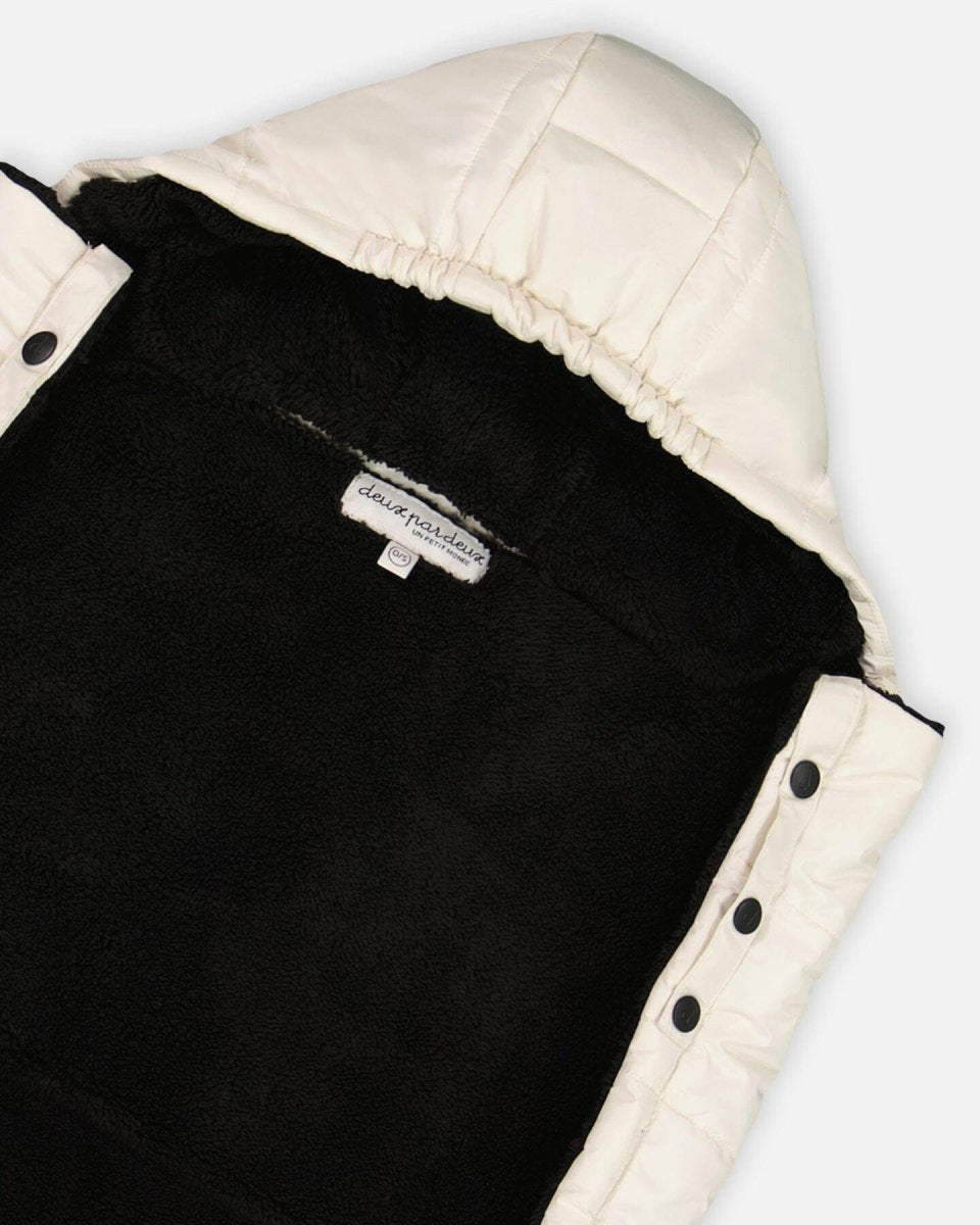 3 - In - 1 Multifunction Cover For Car Seat, Stroller, And Baby Carrier In Off - White - LittleTreasures