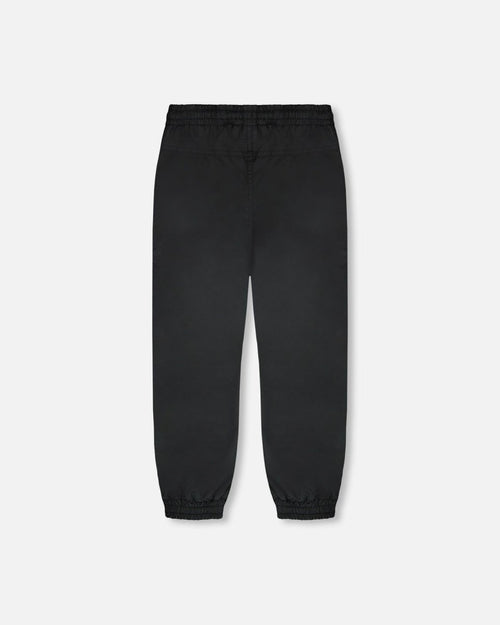 3 - In - 1 Two - Piece Mid - Season Outerwear Set Black Printed Flowers - Pink Inner Jacket - LittleTreasures