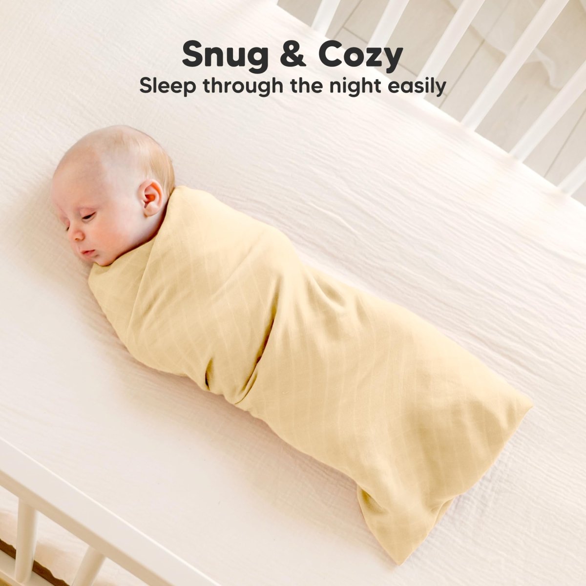 4 - Pack Muslin Swaddle Blankets for Boys, Girls - Organic Baby Swaddles for Newborns, Soft & Breathable Receiving Baby Blankets for Girl, Boy, Neutral, Newborn Essentials Gift (Spice) - LittleTreasures