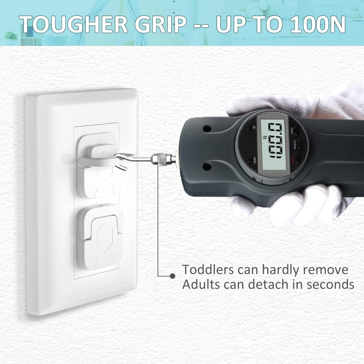 4our Kiddies Baby Proofing Outlet Covers (60 Pack) Electric Outlet Plug Covers for Child Safety, Baby Socket Cover Protector Cap to Prevent Child from Power Shock Hazard - LittleTreasures