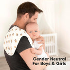 5 - Pack Muslin Burp Cloths Baby Boy, Girl - Very Absorbent Baby Burp Cloth Rags, 8 - Layers Viscose Derived from Bamboo Cotton Muslin Towel, Super Soft Spit Up Rags, No Shrink Washcloths (The Wild) - LittleTreasures