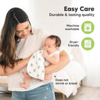 5 - Pack Muslin Burp Cloths Baby Boy, Girl - Very Absorbent Baby Burp Cloth Rags, 8 - Layers Viscose Derived from Bamboo Cotton Muslin Towel, Super Soft Spit Up Rags, No Shrink Washcloths (The Wild) - LittleTreasures