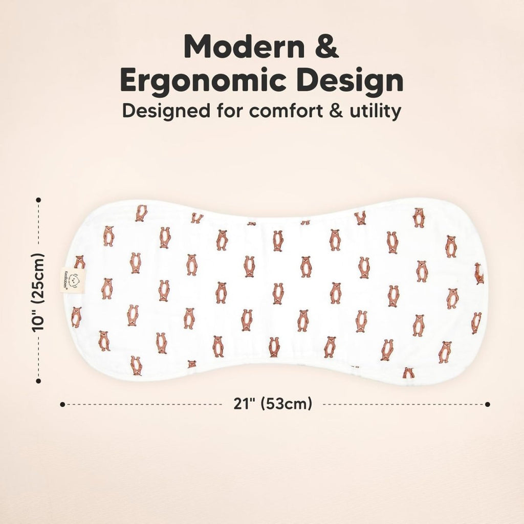 5 - Pack Muslin Burp Cloths Baby Boy, Girl - Very Absorbent Baby Burp Cloth Rags, 8 - Layers Viscose Derived from Bamboo Cotton Muslin Towel, Super Soft Spit Up Rags, No Shrink Washcloths (The Wild) - LittleTreasures