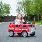 12V Freddo Fire Truck 1 Seater Ride on - LittleTreasures