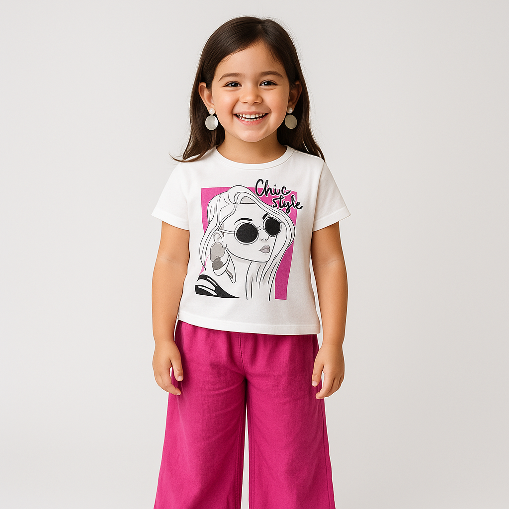 Sunglass Style Girls Casual Set