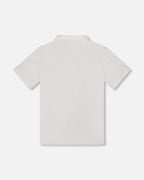 Short Sleeve Polo Shirt White