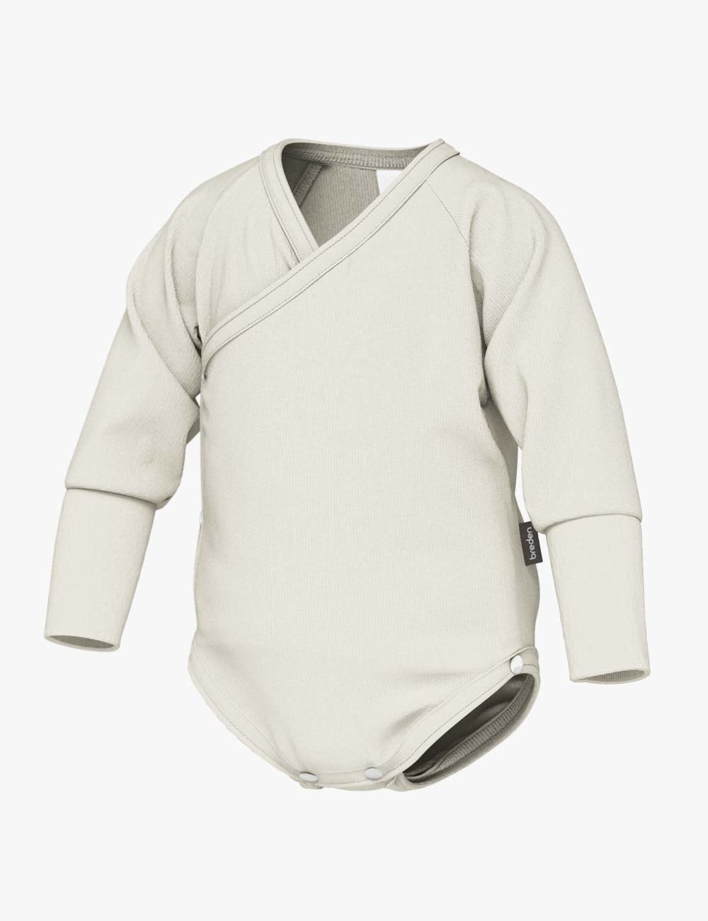 Ribbed Wrap Bodysuit with Long Sleeves GIA