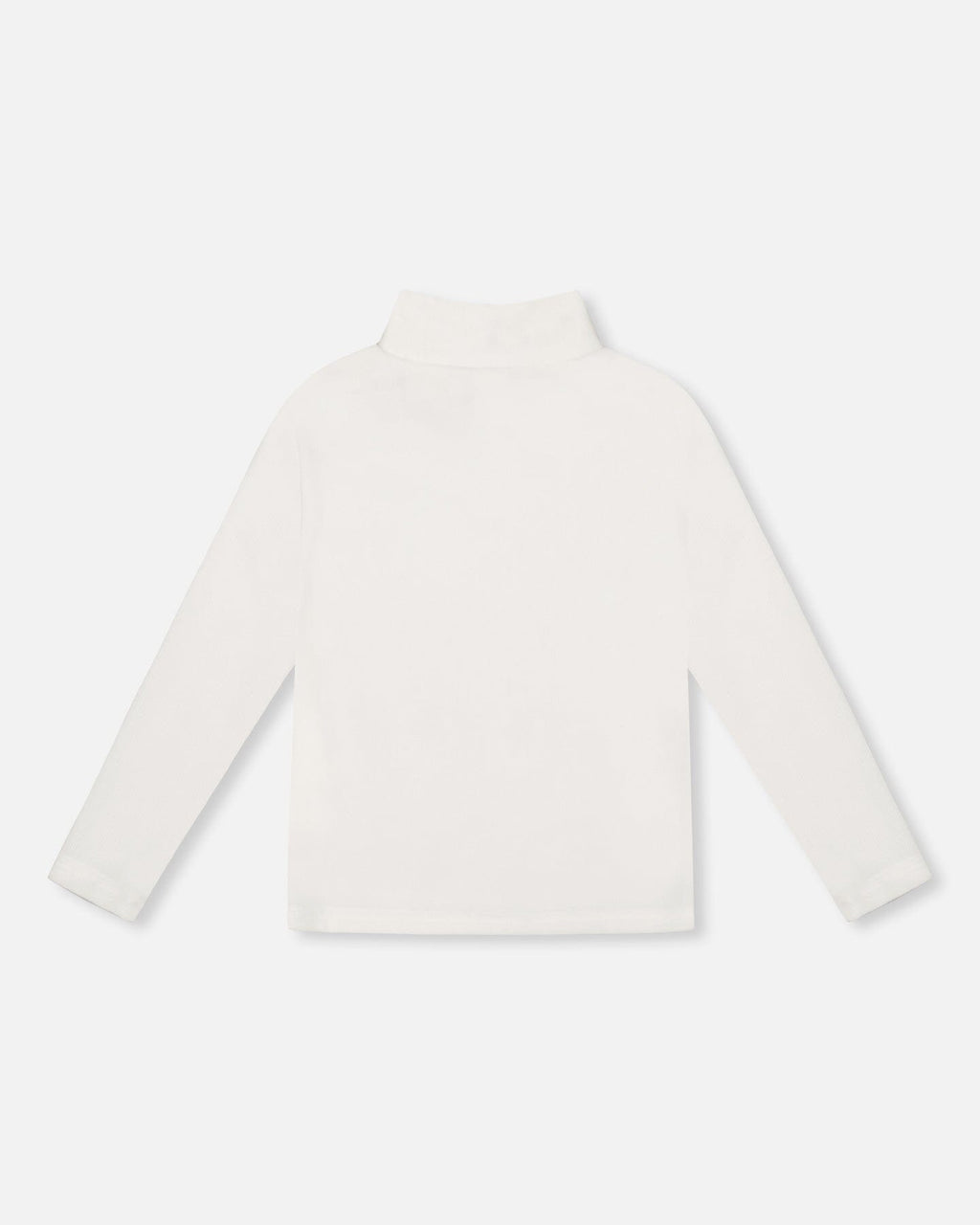 Super Soft Ribbed Mock Neck Top Off-White