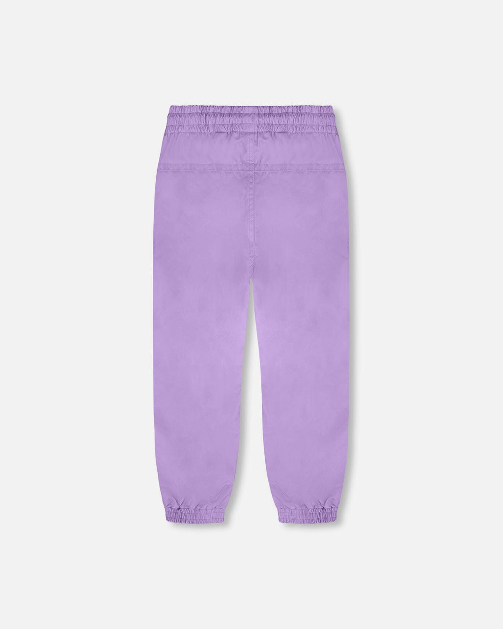 3-In-1 Two-Piece Mid-Season Outerwear With Solid Pants Set Purple Daisy Print