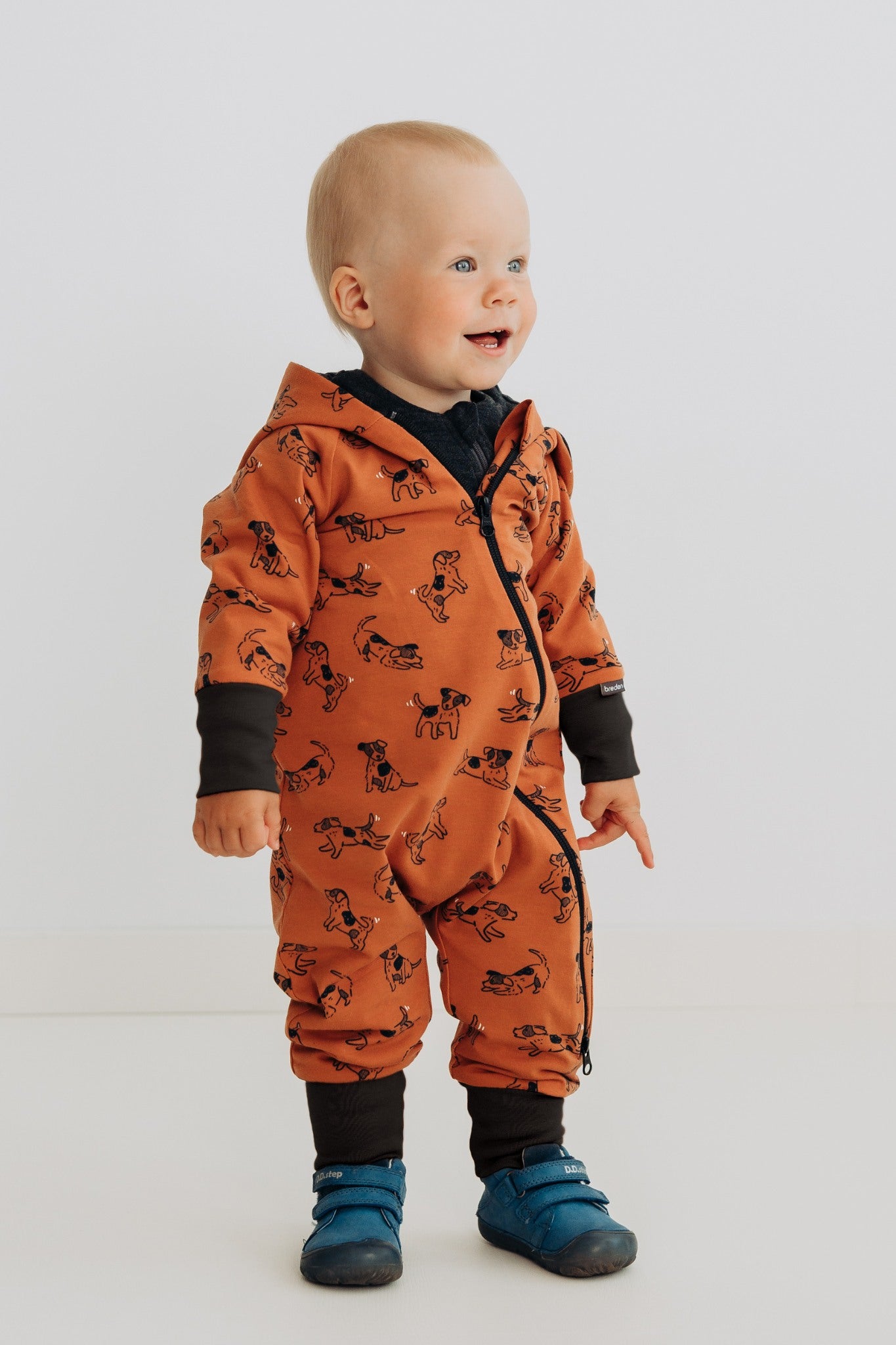 Merino wool baby romper MAJOR