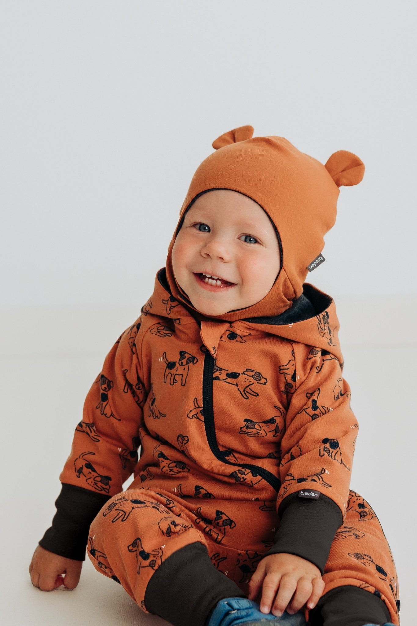 Merino wool baby romper MAJOR