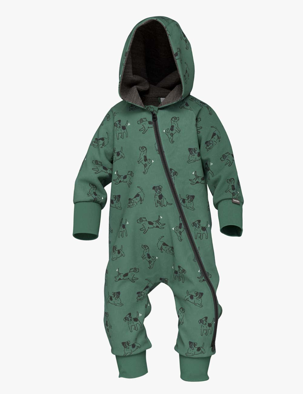 Merino wool baby romper MAJOR