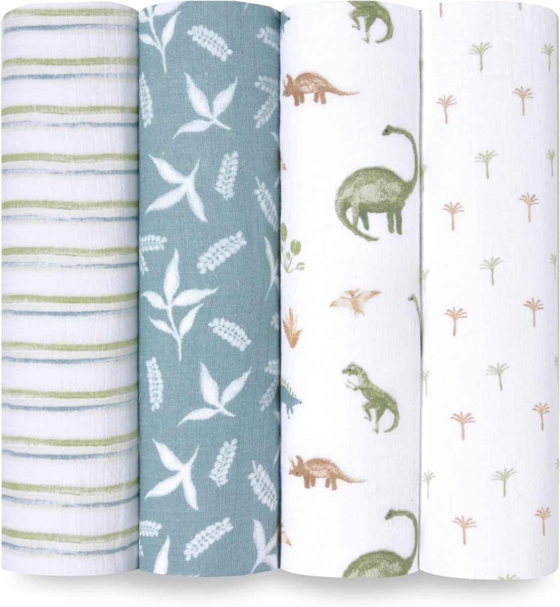 aden + anais Essentials Disney Baby Muslin Swaddle Blankets, Newborn Receiving Blanket for Swaddling, 100% Cotton Baby Swaddle Wrap, 4 Pack, Country Floral - LittleTreasures