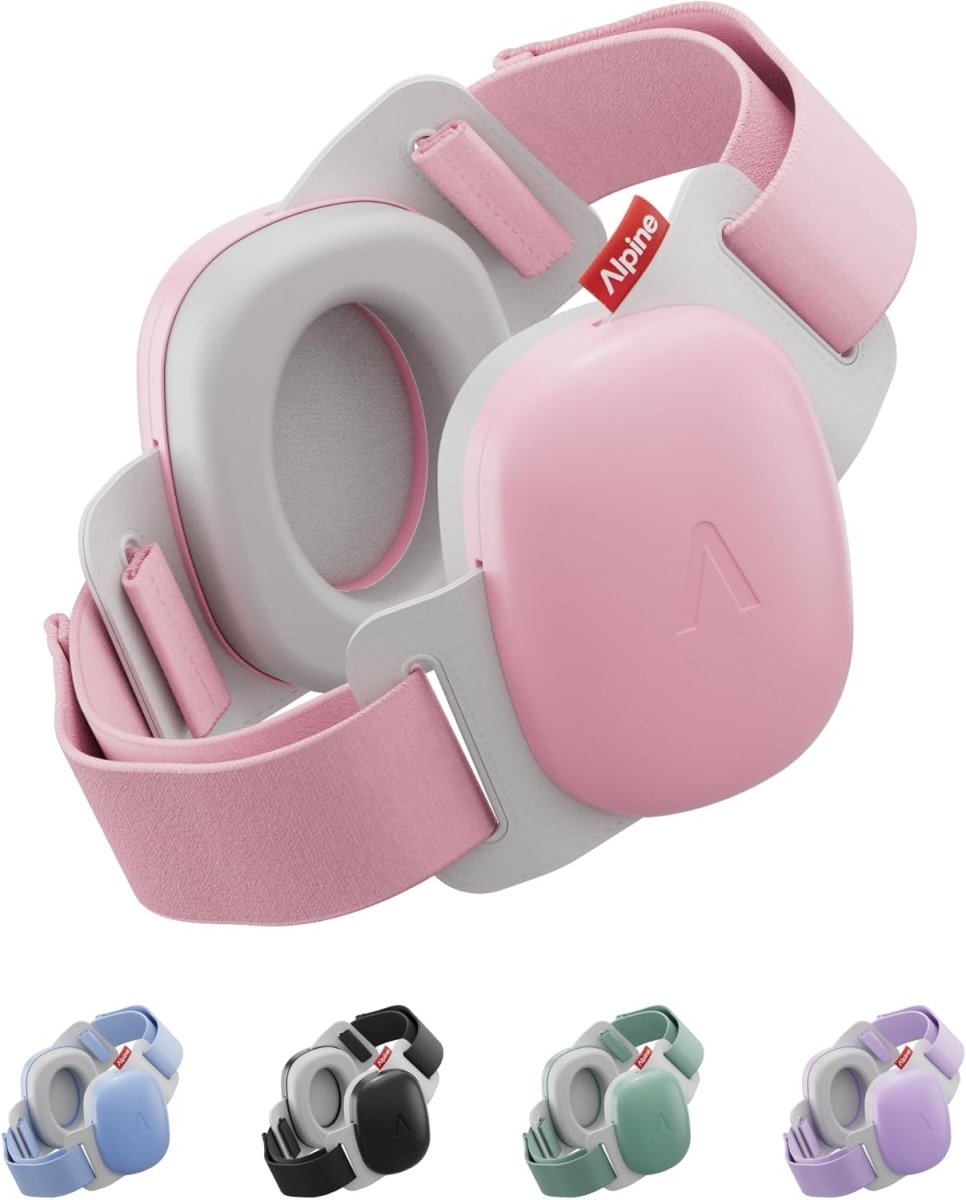 Alpine Muffy Baby Comfort - Baby Ear Protection Noise Cancelling - CE & ANSI Certified - Unique Headband for Safe fit & Comfort - Multi - adjustable for Ages 3 - 48 Months - 24dB Sound Reduction, Green - LittleTreasures