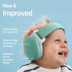 Alpine Muffy Baby Comfort - Baby Ear Protection Noise Cancelling - CE & ANSI Certified - Unique Headband for Safe fit & Comfort - Multi - adjustable for Ages 3 - 48 Months - 24dB Sound Reduction, Green - LittleTreasures