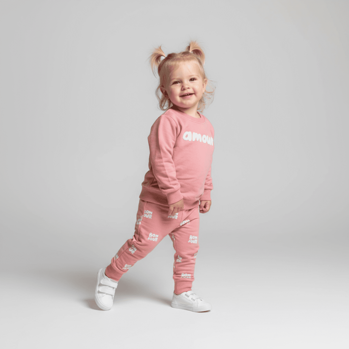 Amour Girls Cotton Joggers Set - LittleTreasures