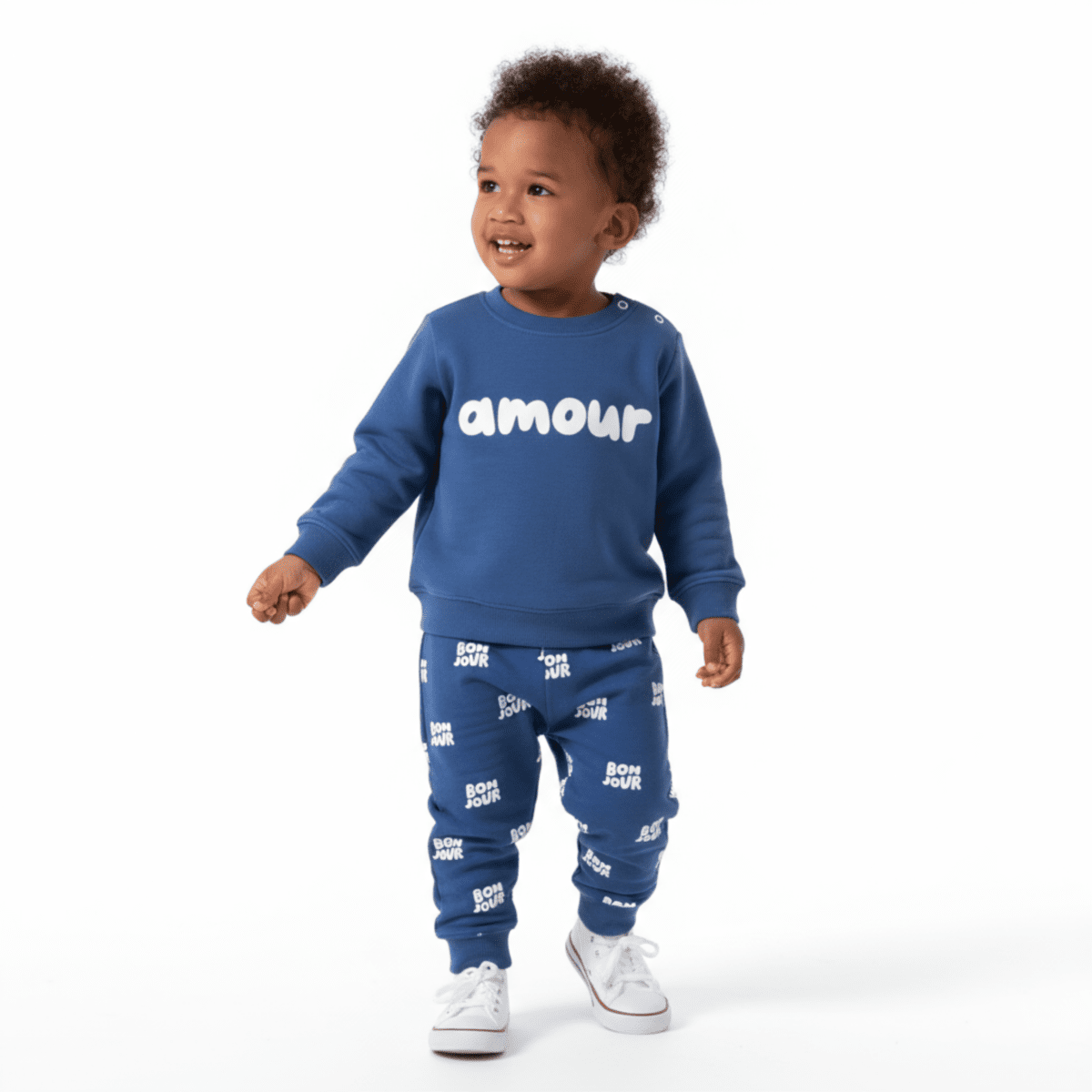 Amour Unisex Cotton Joggers Set - LittleTreasures