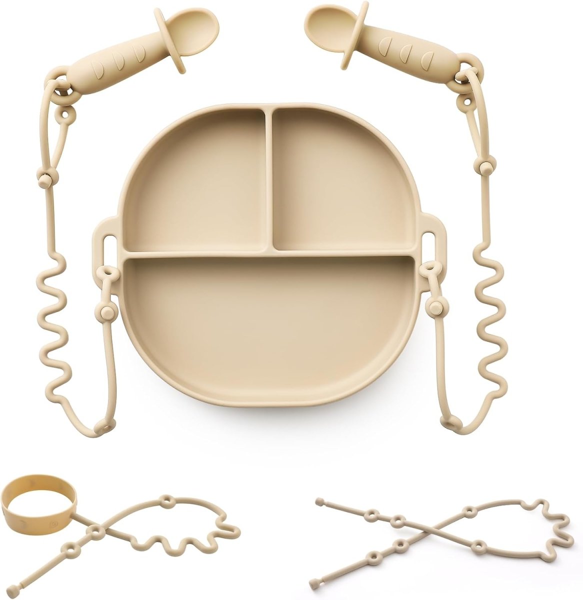 Andy Bear Boho Suction Plate Set: Safe, Fun Mealtime Essentials - LittleTreasures