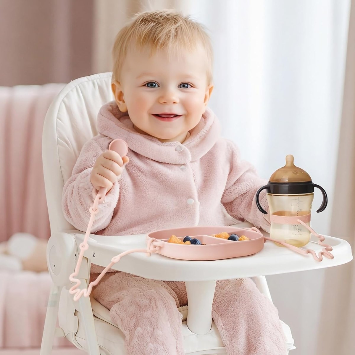 Andy Bear Boho Suction Plate Set: Safe, Fun Mealtime Essentials - LittleTreasures