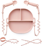 Andy Bear Boho Suction Plate Set: Safe, Fun Mealtime Essentials - LittleTreasures