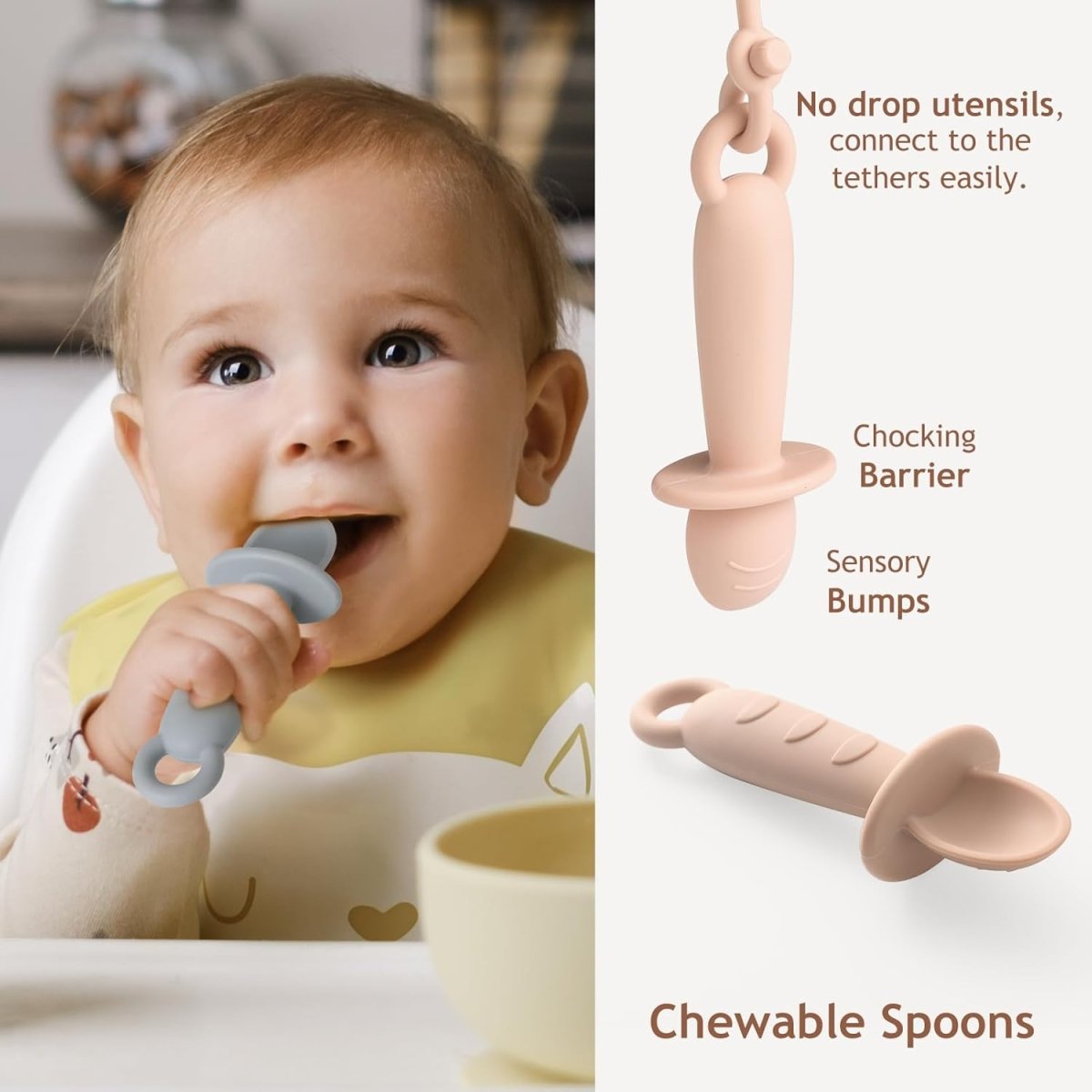 Andy Bear Boho Suction Plate Set: Safe, Fun Mealtime Essentials - LittleTreasures