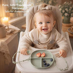 Andy Bear Boho Suction Plate Set: Safe, Fun Mealtime Essentials - LittleTreasures