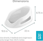 Angelcare Baby Bath Support, Aqua, for babies less than 6 months of age, Made in Canada - LittleTreasures