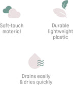 Angelcare Baby Bath Support, Aqua, for babies less than 6 months of age, Made in Canada - LittleTreasures