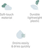 Angelcare Baby Bath Support, Aqua, for babies less than 6 months of age, Made in Canada - LittleTreasures