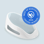 Angelcare Baby Bath Support, Aqua, for babies less than 6 months of age, Made in Canada - LittleTreasures