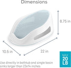 Angelcare Baby Bath Support, Aqua, for babies less than 6 months of age, Made in Canada - LittleTreasures