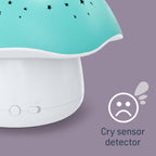 Angelcare Magical Dreams Celeste the Musical Mushroom Projector, sleep soother with a lullaby, white noises and 3 - night light colour options - LittleTreasures