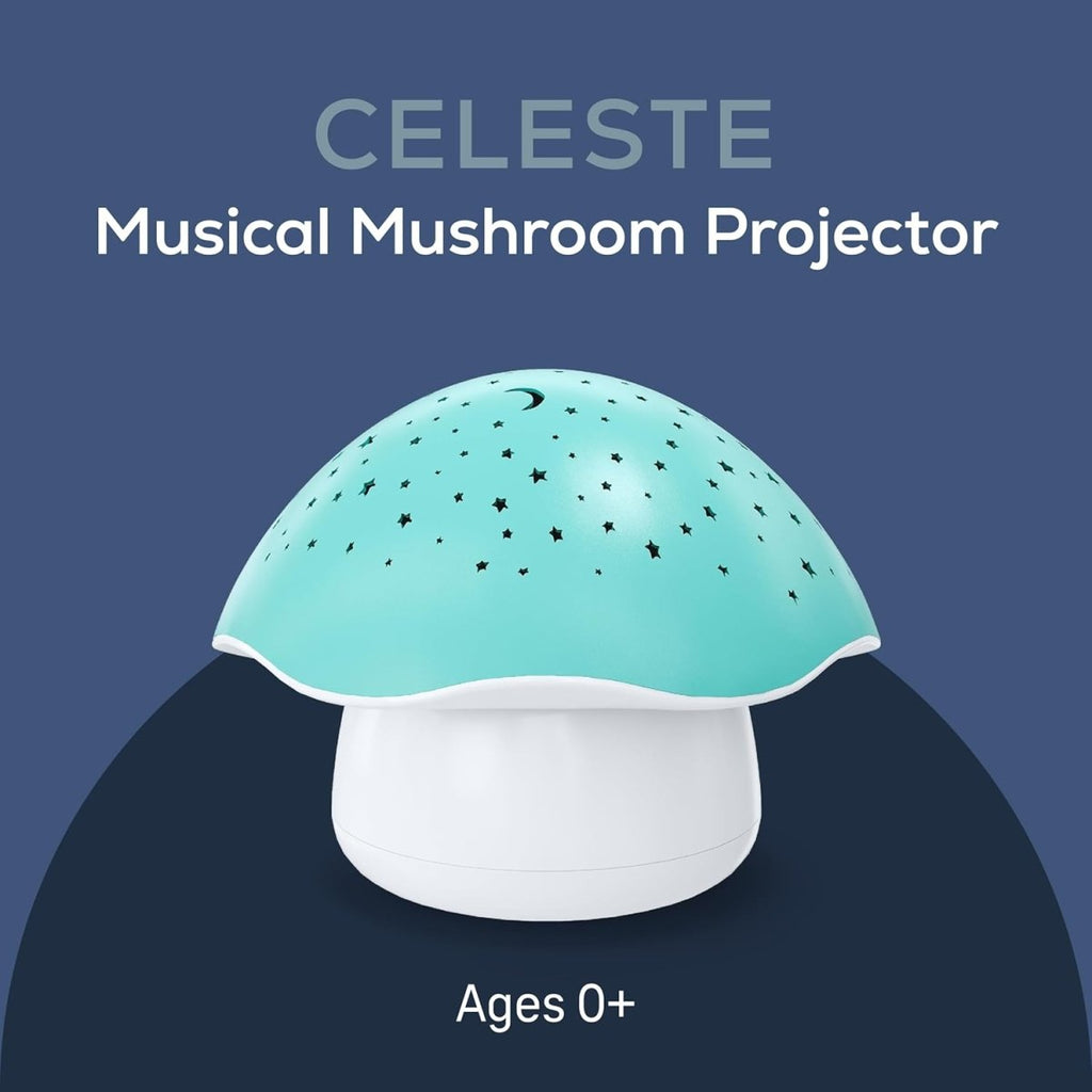 Angelcare Magical Dreams Celeste the Musical Mushroom Projector, sleep soother with a lullaby, white noises and 3 - night light colour options - LittleTreasures