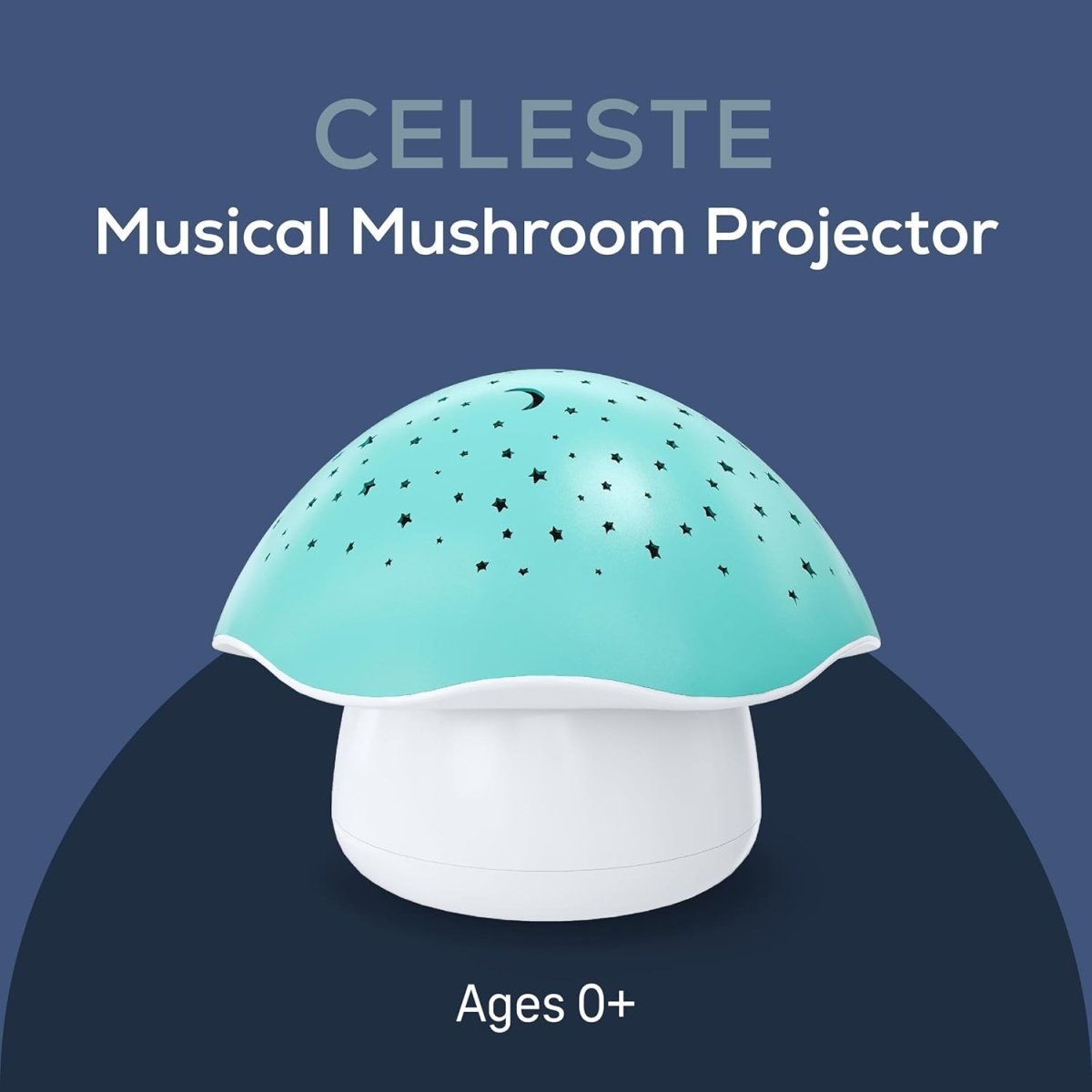 Angelcare Magical Dreams Celeste the Musical Mushroom Projector, sleep soother with a lullaby, white noises and 3 - night light colour options - LittleTreasures