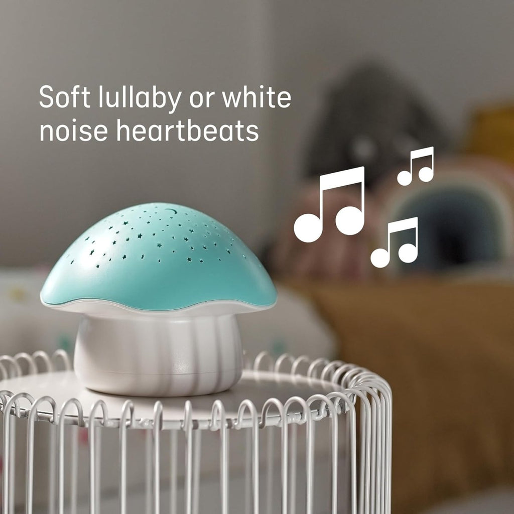 Angelcare Magical Dreams Celeste the Musical Mushroom Projector, sleep soother with a lullaby, white noises and 3 - night light colour options - LittleTreasures