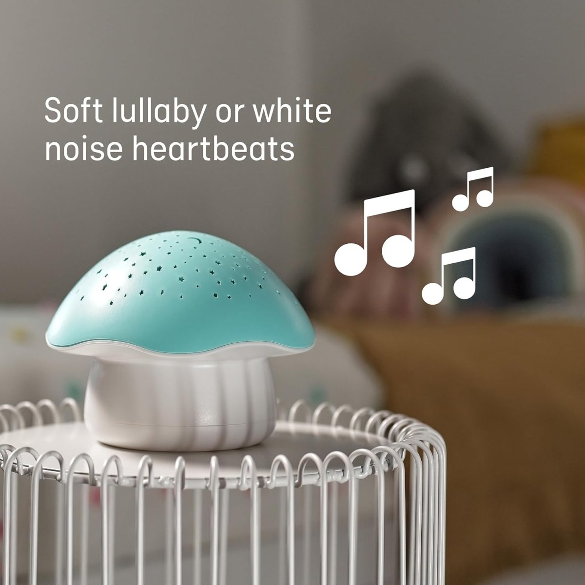Angelcare Magical Dreams Celeste the Musical Mushroom Projector, sleep soother with a lullaby, white noises and 3 - night light colour options - LittleTreasures