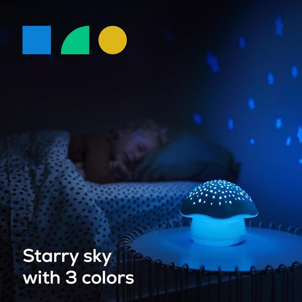 Angelcare Magical Dreams Celeste the Musical Mushroom Projector, sleep soother with a lullaby, white noises and 3 - night light colour options - LittleTreasures