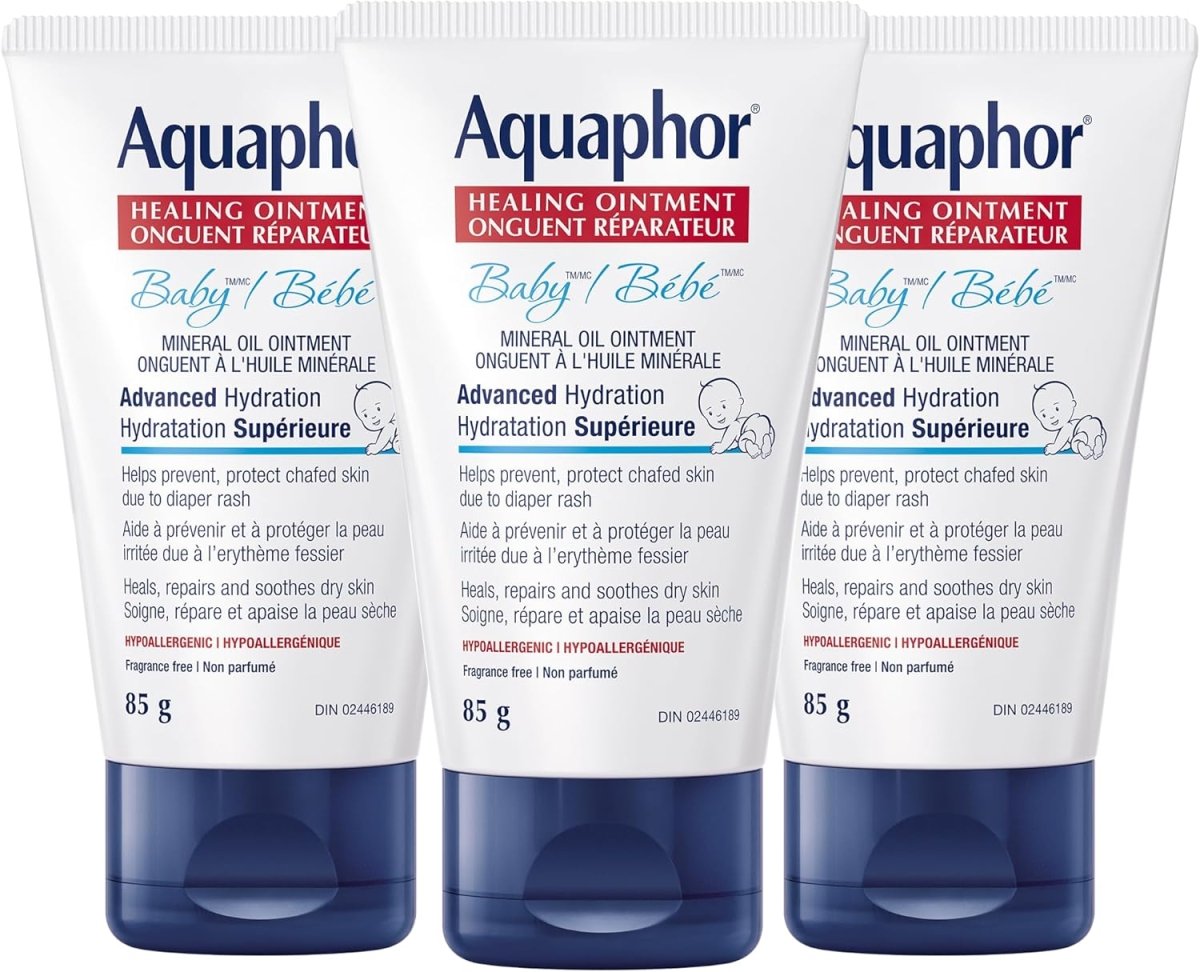 Aquaphor Baby Healing Ointment for Baby's Sensitive Skin, Multipurpose Ointment Helps Prevent Diaper Rash, Fragrance Free, Non Greasy and Non Comedogenic Body Moisturizer, 297g - LittleTreasures