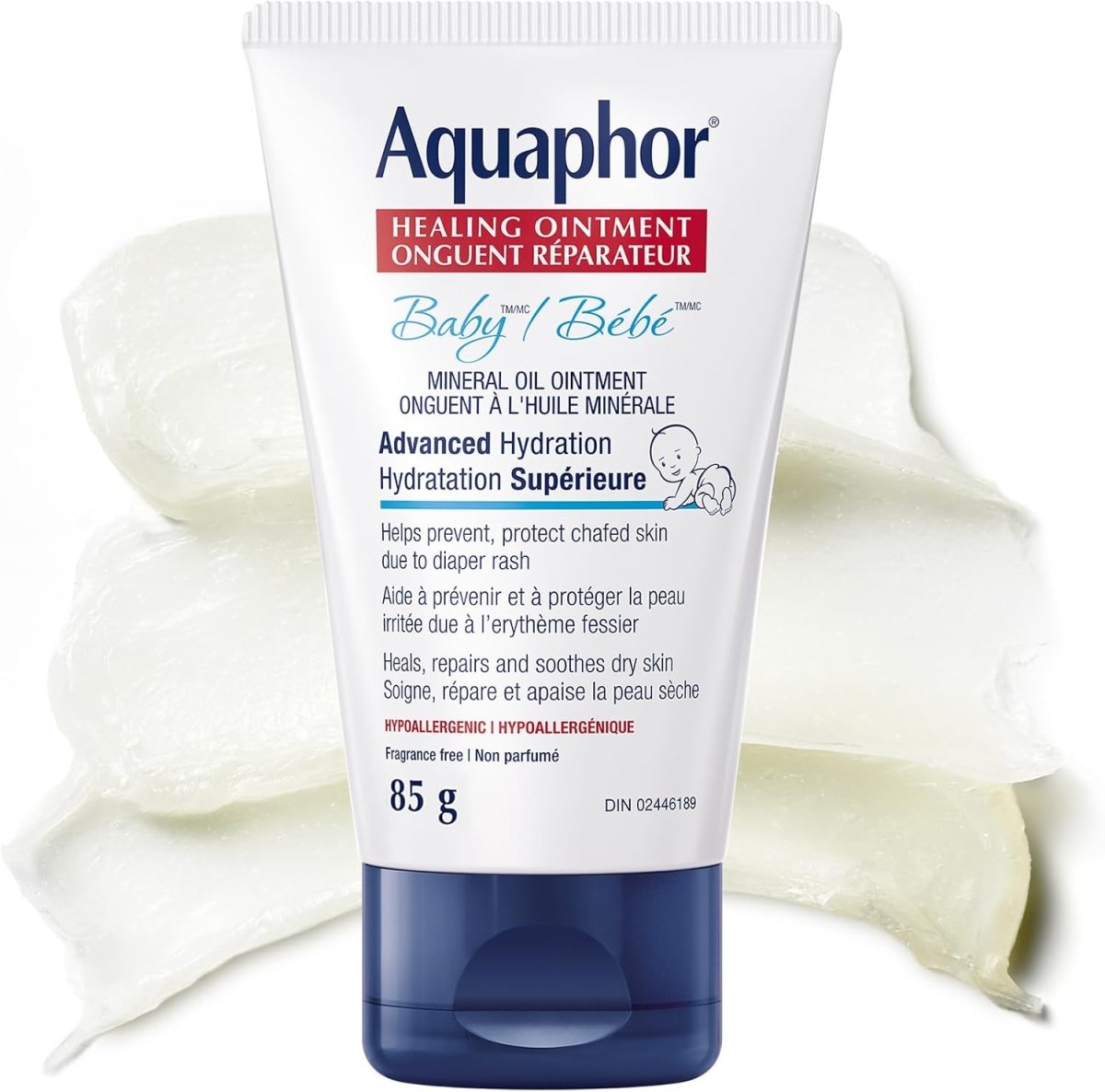 Aquaphor Baby Healing Ointment for Baby's Sensitive Skin, Multipurpose Ointment Helps Prevent Diaper Rash, Fragrance Free, Non Greasy and Non Comedogenic Body Moisturizer, 297g - LittleTreasures