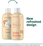 ATTITUDE Bubble Bath and Body Wash for Baby, Made in Canada, EWG Verified, Dermatologically Tested, Plant - and Mineral - Based Ingredients, Vegan and Cruelty - free, Pear Nectar, 473 mL - LittleTreasures
