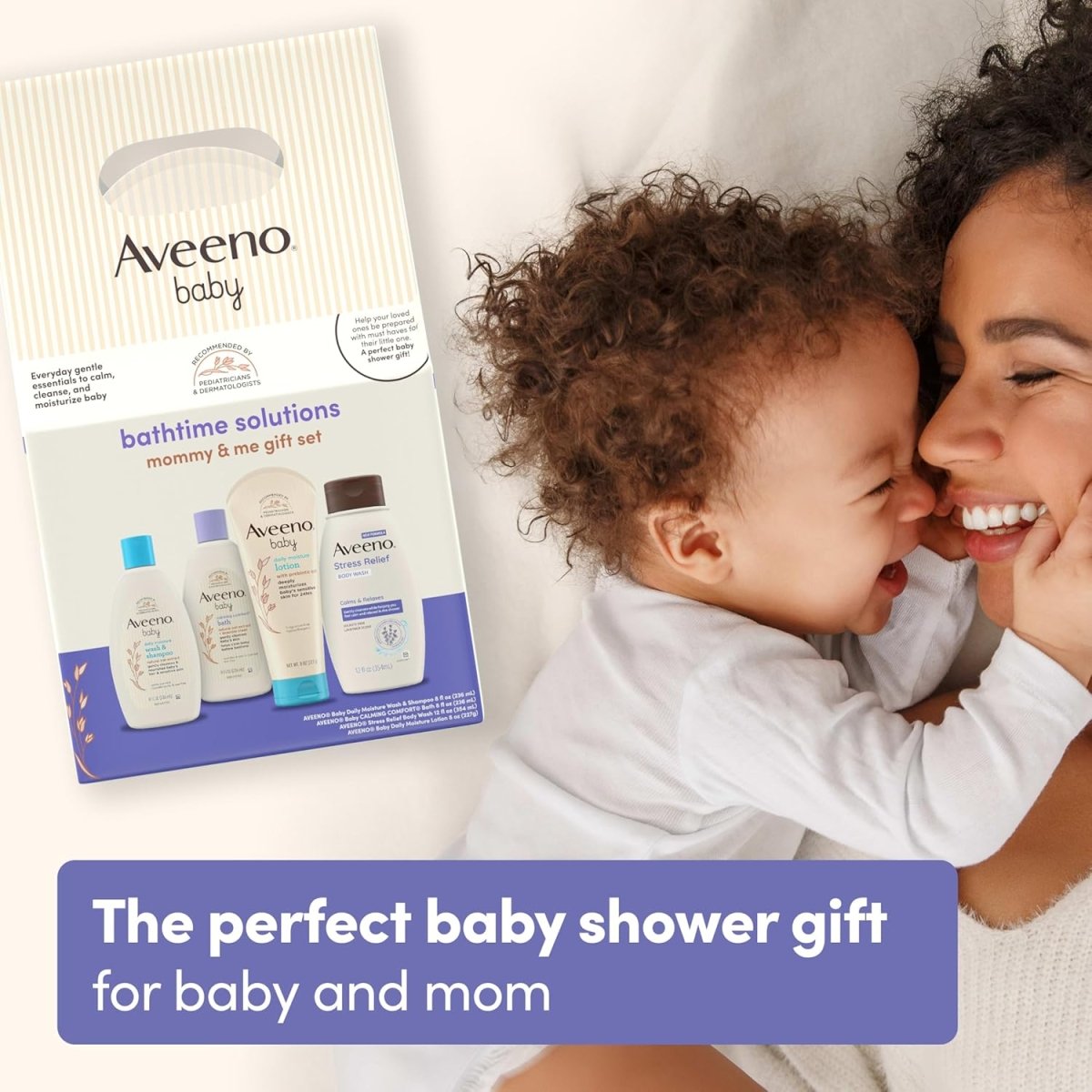 Aveeno Baby Daily Bath Time Solutions Gift Set To Prevent Dry Skin - LittleTreasures
