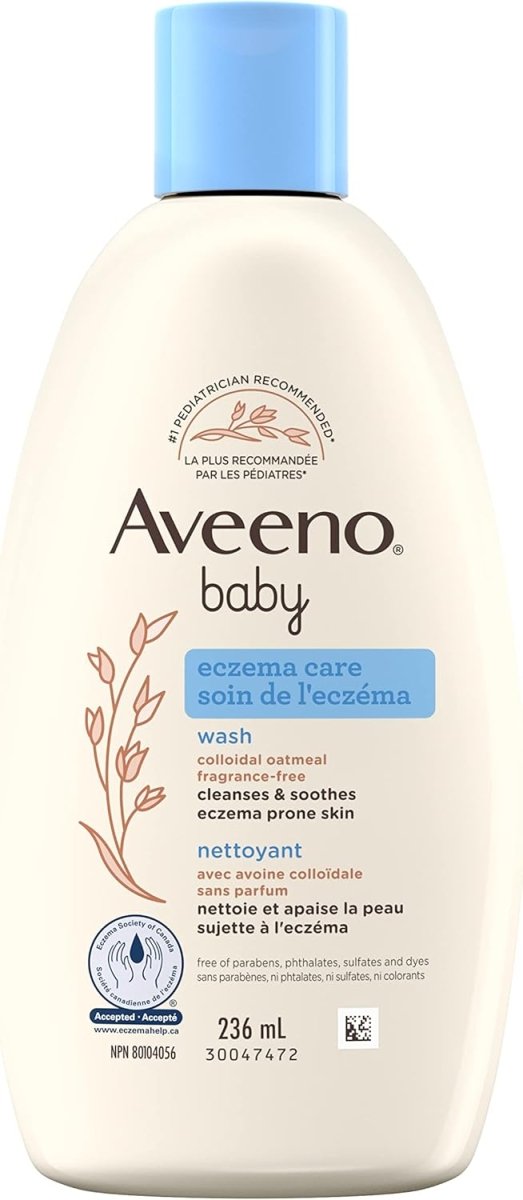Aveeno Baby Eczema Care Wash + Aveeno Soothing Bath Treatment | Colloidal Oatmeal for Eczema Relief - LittleTreasures